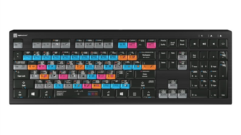 Shortcut keyboard Backlit & Bluetooth - Adobe